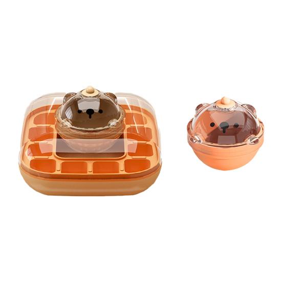 Ice Mold with Lid Easy-Release Touch-Free Ice Hockey Puck Maker for Freezer BPA-Free Stackable Ice Trays for Drinks Coffee Cocktail