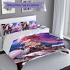 3pcs Genshin Impact characters7 pattern bedding set duvet cover set includes duvet cover &pillowcases, perfect all season bedroom decoration & gift