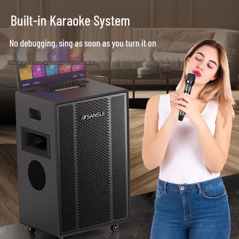 SANSUI Portable KTV Speaker with Display (CN Version)