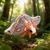 Peluche Carino di Falena Luna Realistico Hyalophora Cecropia Animali di Peluche Falena Cecropia Appassionati di Insetti Regali di Natale per Bambini