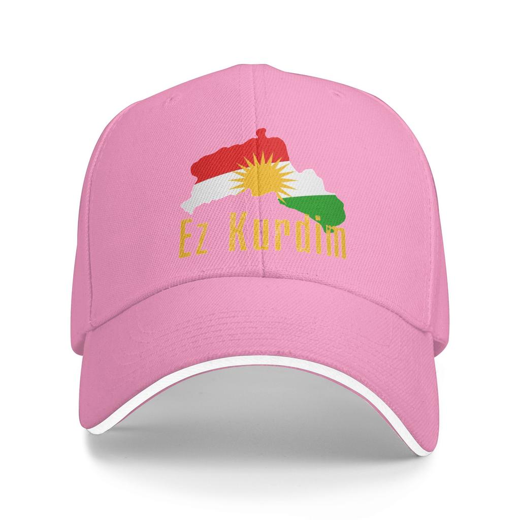 Baseball Cap KURDISTAN Map Ez Kurdim Outfit Unisex Women Baseball Caps  Hats Cap Unique Outdoor Summer Adjustable Snapback Cap