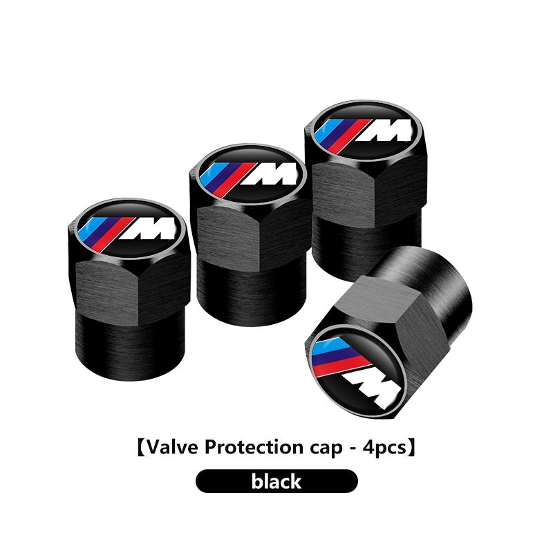 For BMW 4PCS Aluminum Car Wheel Tire Valve Cap Cover Auto Accessories X1 X2 X3 X4 X5 X6 X7 G20 G30 6GT E46 E90 E60 F10 E39