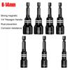 Electric Wrench Magnetic Hex Socket Bit 6-14mm Chromium Vanadium Steel Screwdriver Adapter For Drill Power Tools DIY Repair Use
