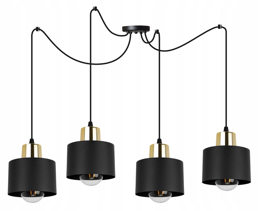MODERN CEILING HANGING LAMP BLACK LED LAMP