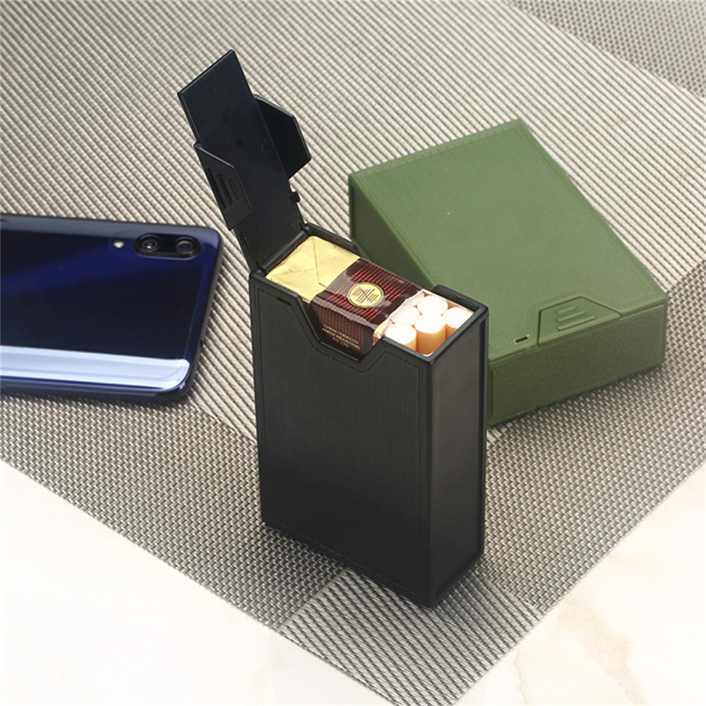 1PC Creative Transparent Thickened Plastic Cigarette Box With Flip Cover Simple And Portable Men's Cigarette Box