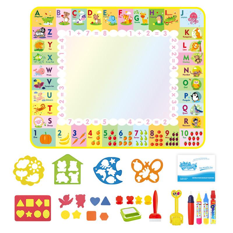 

120 * 90 Детский цветной водный холст для дошкольного образования, детская живопись, игрушки для граффити, одеяла для рисования водой, одеяла для рисования