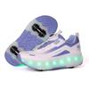 29-40 Boys Four-wheel Running Shoes Detachable Flat Shoes Rechargeable USB Luminous Sports Light Shoes Girls Roller Skates Boys Shoes