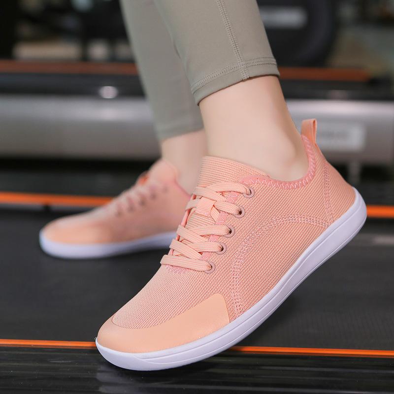 Wide Last Shoes Barefoot Shoes Couple Outdoor Soft Sole Wide Head Casual Sports Shoes Indoor Running Fitness Shoes