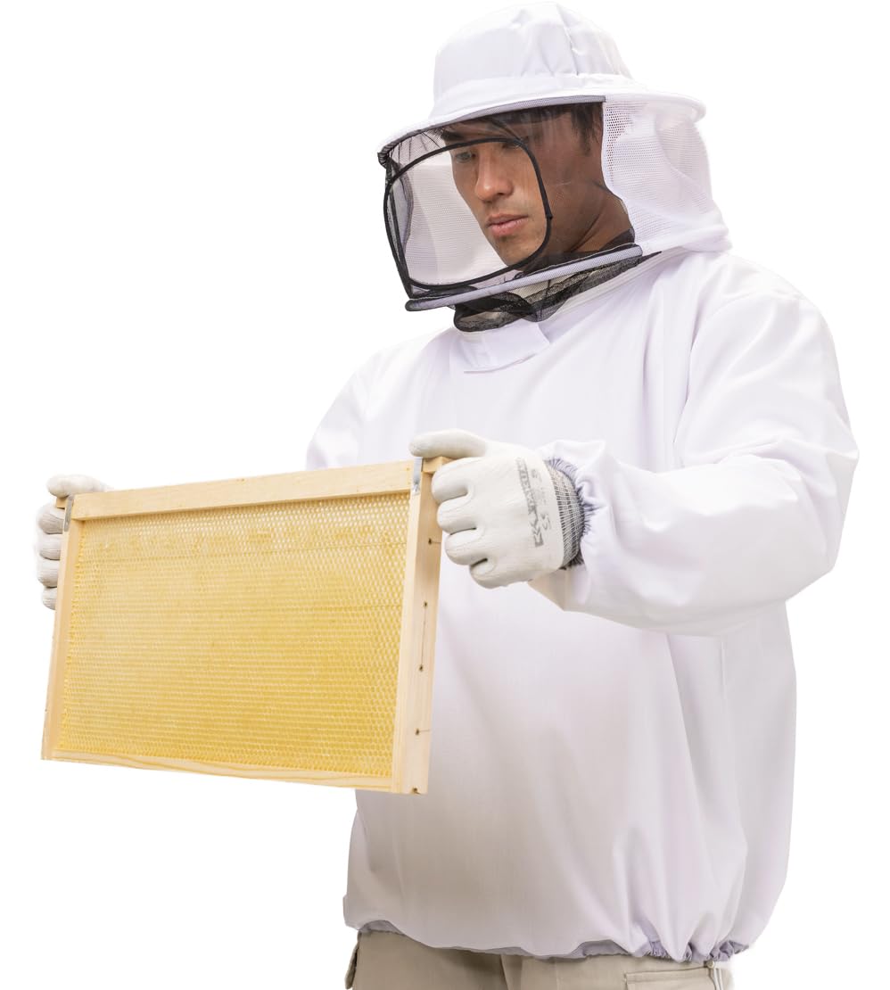 

Dick Corporation Official Beekeeping Protective Made in and Mesh Bee Mosquito Insect Beekeeping Protective Bee Protection Gardening Work Suit, Mesh, белый