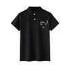 Li Ning Customizable Casual Breathable Short Sleeve Polo Shirt With Surprised Expression Print Unisex Polo Shirts APLT137-1(TEAM702-A20)