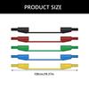 strong 4mm Banana Plugs Test Cables 5pcs Flexible Silicone Wire Safety Cord  Simple Installation for Multimeter Use
