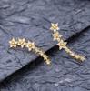 Damen Stern Ohrstecker und Ohrklemme Set Vielseitiger Schmuck