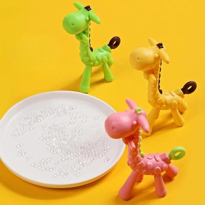 Baby Giraffe Tooth Gel Cervo Neonato Silicone Cibo Dentizione Masticare Stick Giocattolo Accessori per Bambini