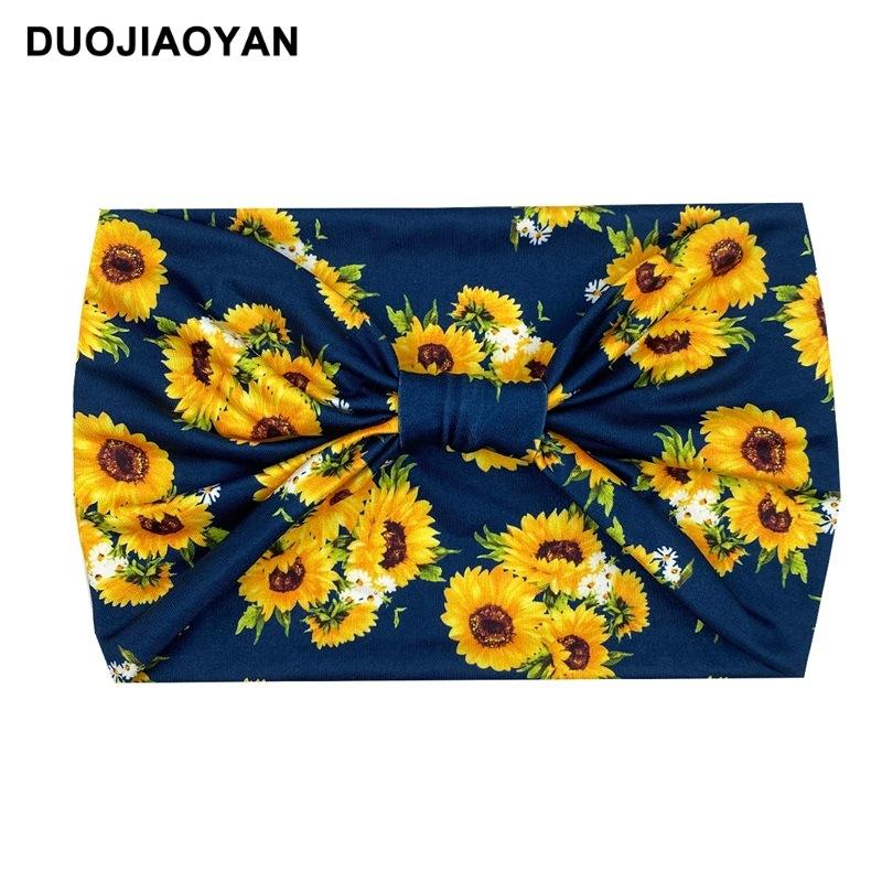 Knot Headband, Color Blocked Pattern Printed Sports Headband, Fashionable Polka Dot Wide Edge Elastic Headband