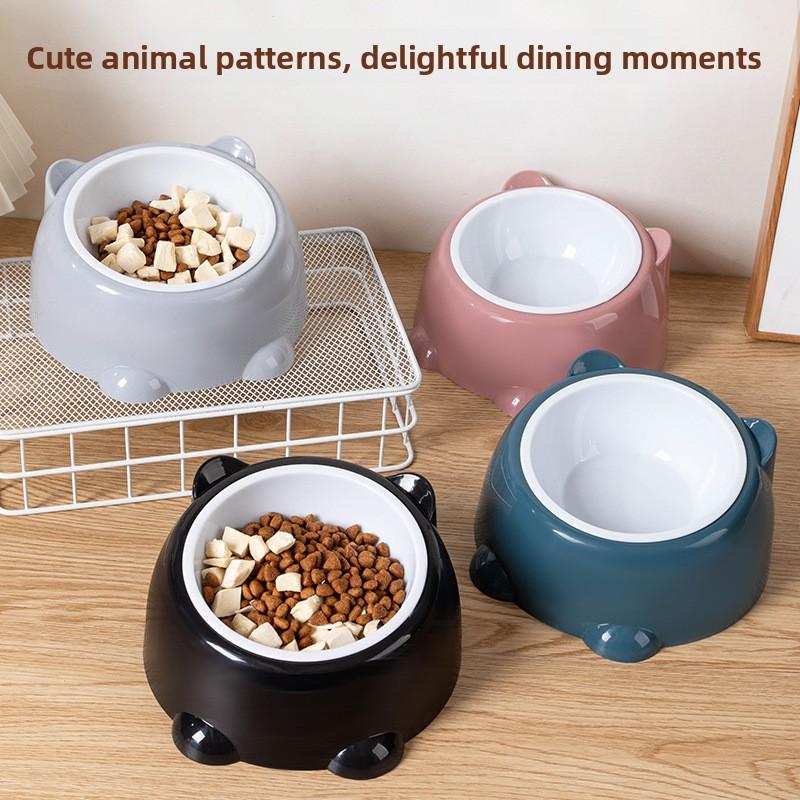 Pet Bowl, Stainless Steel Cat Bowl, Dog Bowl, Feeder, Cat Slanted Mouth, Cat Food Bowl, Dog Basin, Pet Food Utensils