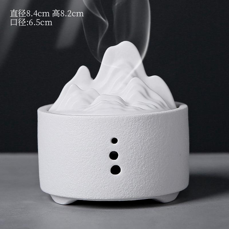 Zen Tea Table Incense Burner Ceramic with Lid for All Incense Types Japanese Style Ash Catcher Bowl Multifunctional Home Decor