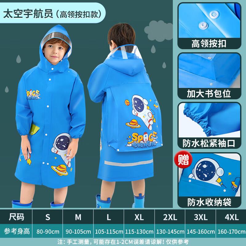 Kids Astronaut EVA Raincoat with Backpack Slot