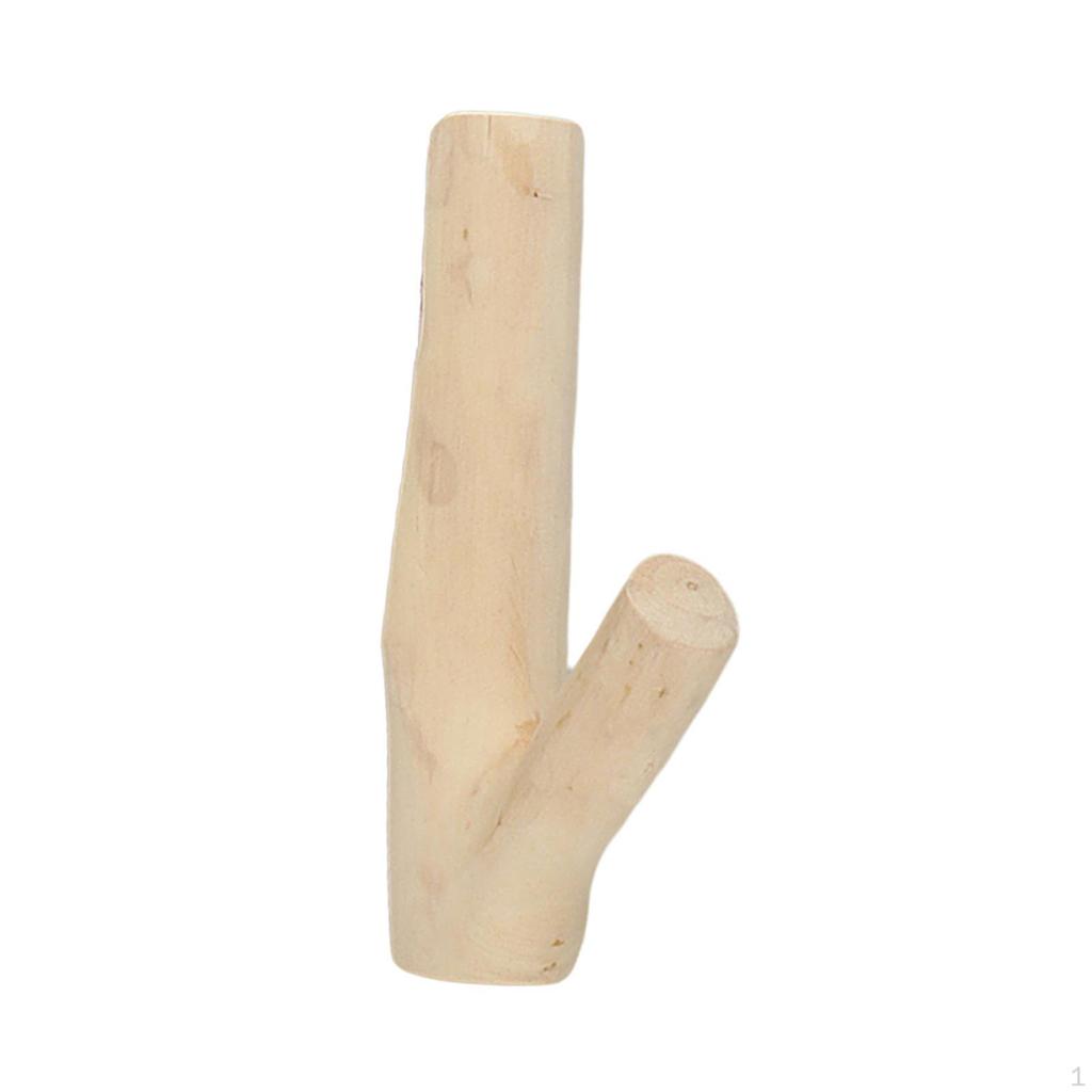 Decorative Wood Hook, Rustic Hat Coat Wall Sticker Key Holder, Tree Branch Hook for