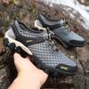 Men's Lightweight Breathable Summer Outdoor Mesh Water Shoes for Mountaineering