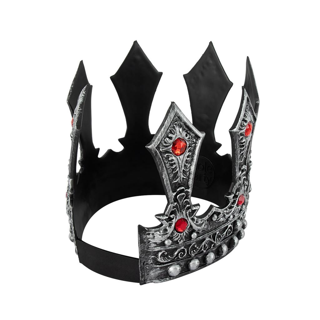 Vintage Luxury King Crown Cosplay Headpiece for Parties and Weddings Adjustable Size Props Crownpiece Roleplay Accessory