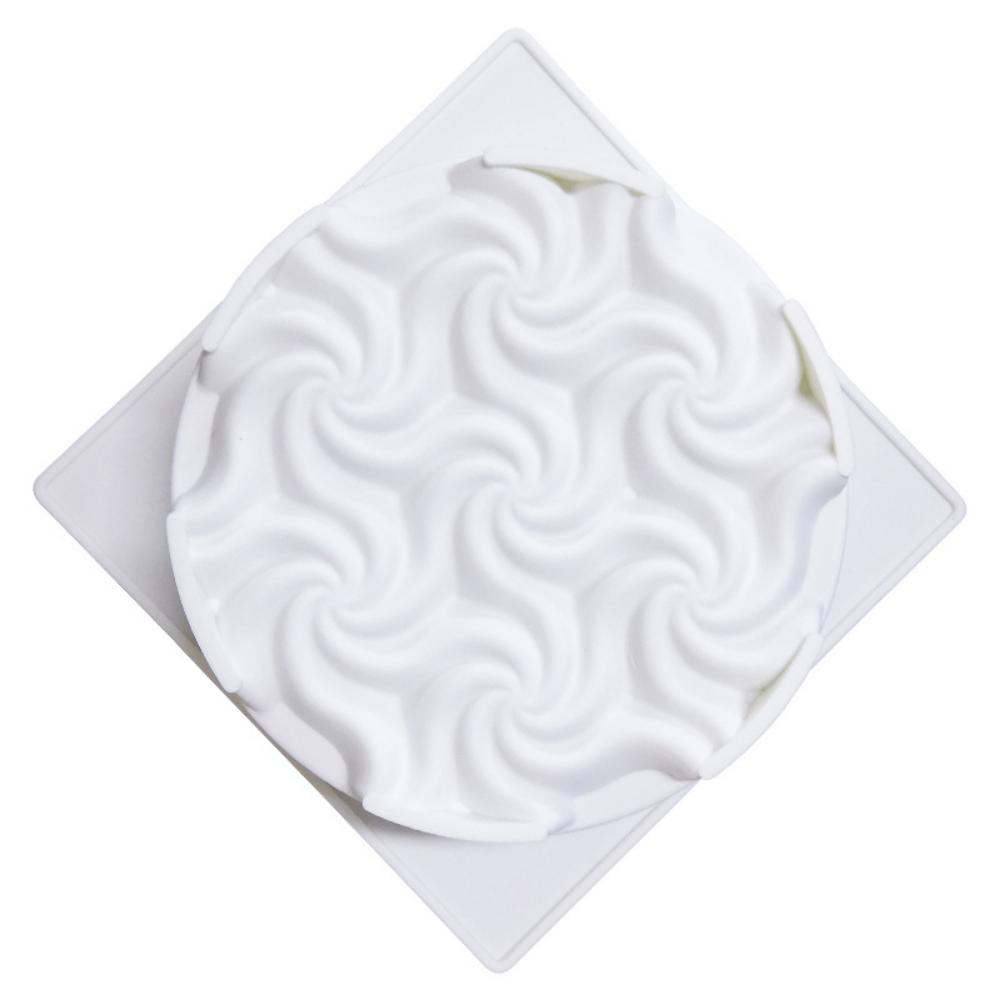 

Один спиральный цветок мусс торт силиконовая форма для выпечки креативный мусс белый