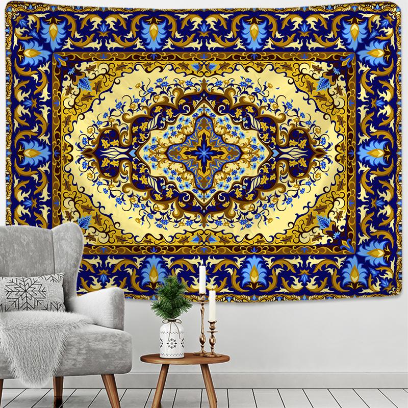 Mandala Mural Tapestry Wall Hanging Travel Mattress Bohemian Sleeping Mat Mandala Psychedelic Pattern Dormitory Decor