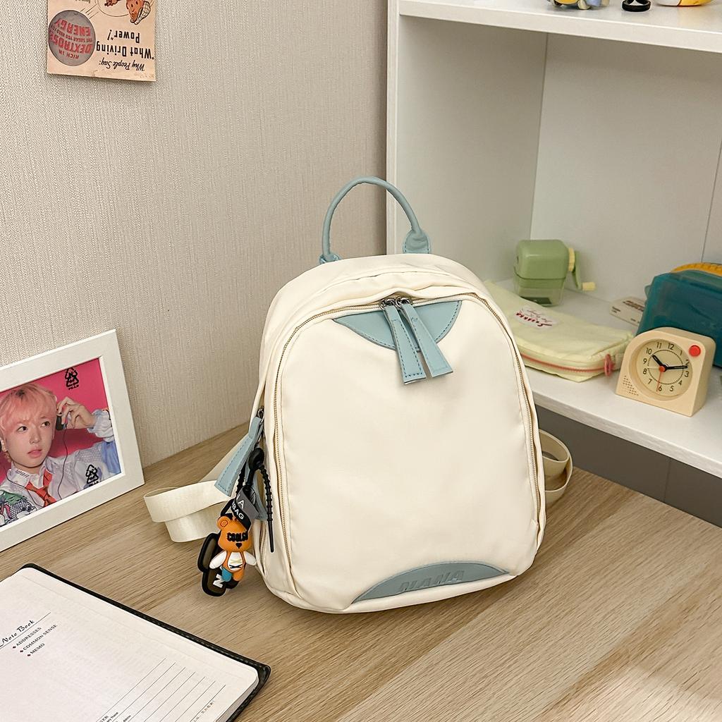 Schoolbag Backpack Lightweight Backpack Wholesale New Contrasting Color Small Fresh Student Schoolbag Ins Cute Girl Class Bag