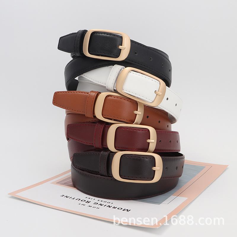 Women S Fashion Pin Buckle Belt For Jeans Casual Versatile Ladies Belt