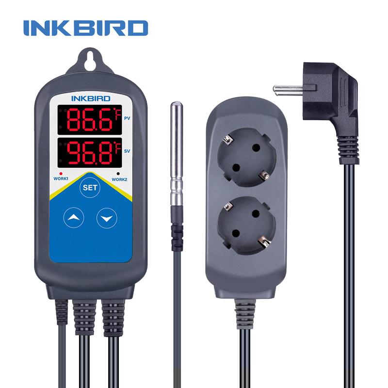 INKBIRD Heating Cooling Pre-wired Temperature Controller 3 Types EU Temperature Controller of ITC-306 , ITC-308 , ITC-310T-B