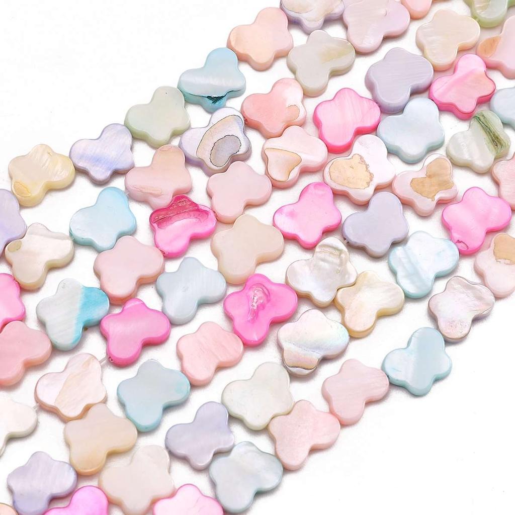 Natural Seashell Moon Round Star Beads For DIY Necklace Bracelet Earrings Jewelry Making