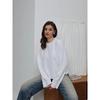 Wind Knitted Sweater Winter New Sweet Round Neck Pullover Loose Solid Color Long Sleeve Versatile Knitted Sweater Women