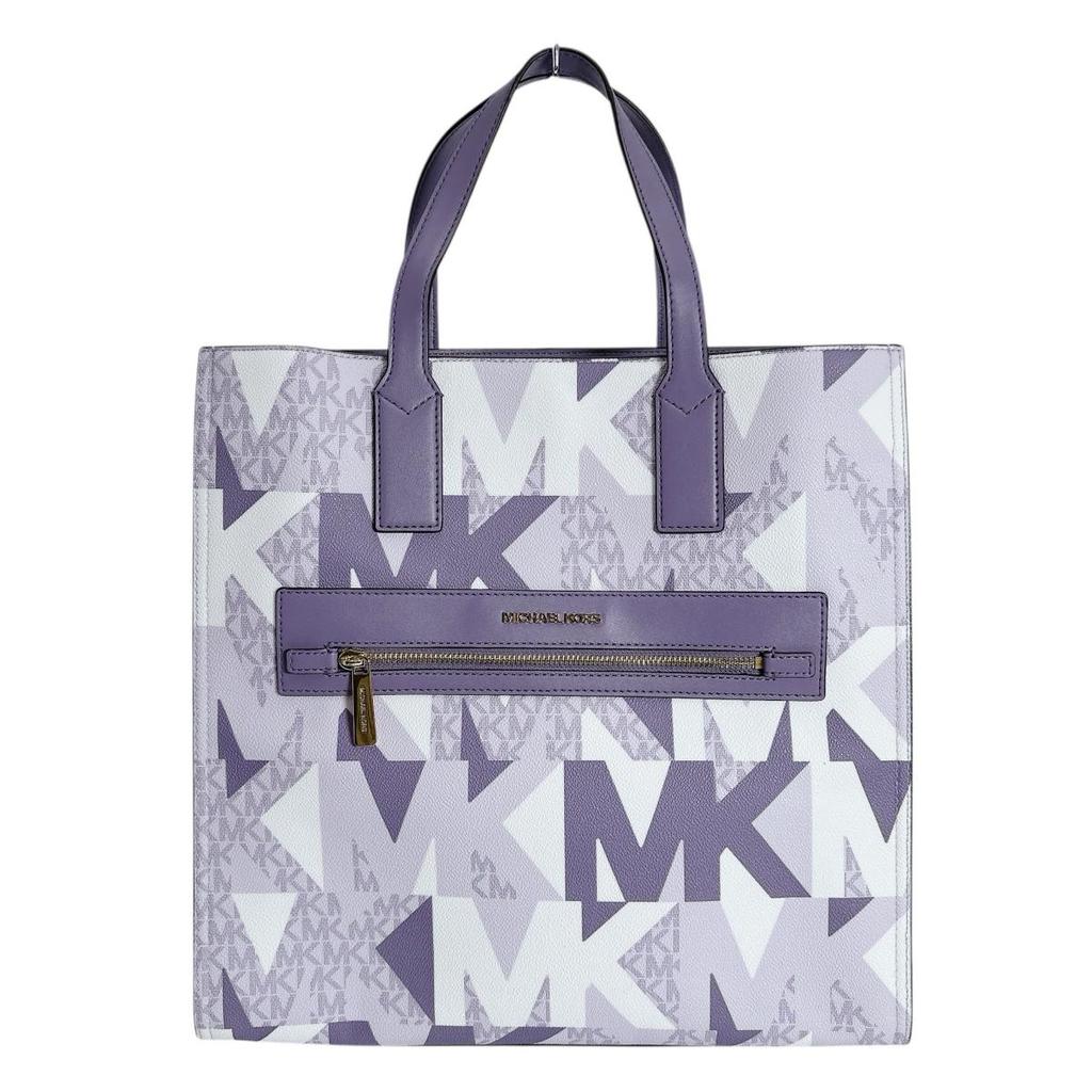 Michael Kors Kenly Shoulder Bag Tote Bag Leather Purple Women 35H1GY9T3T Used