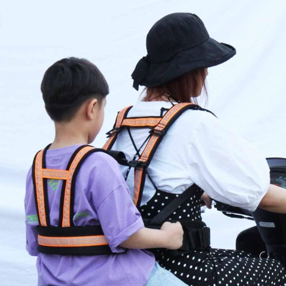 Two Handles Children's Motorcycle Seat Belt Breathable Baby Chest Safe Strap Safety Riding