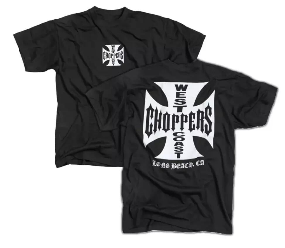 West Coast Chopper 2 Sides Graphic Black T-shirt Unisex T-Shirt L