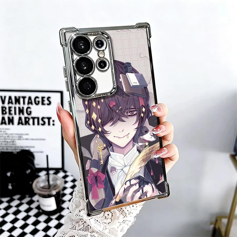 Cartoon Bungo Stray Dogs Soft Phone Case For Samsung Galaxy S26 Ultra S25 Edge S24 FE S23 Plus S22 S21 + S20 Plating Anti-Fall F