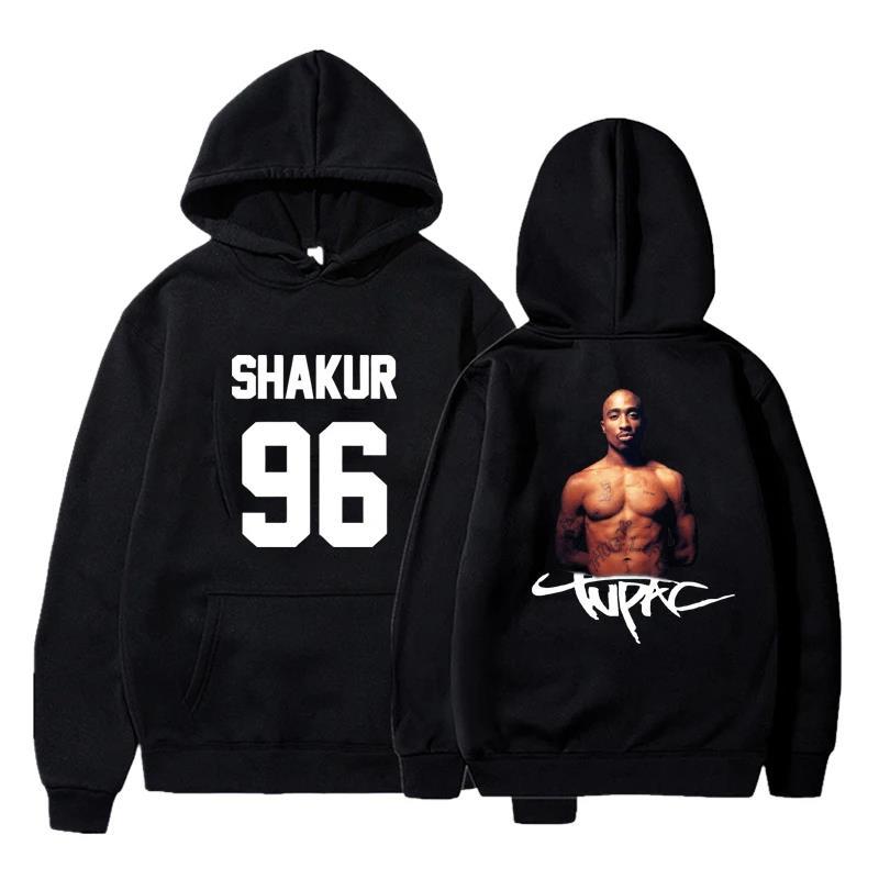 Gangsta Rap 2Pac Hoodies Sänger Grafikdruck Sweatshirts für Fans Lässige Langarm Kleidung für Männer/Frauen Sudaderas Hoody