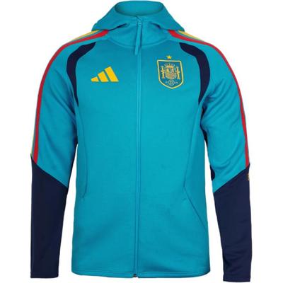 adidas Coppa del Mondo 2026 Spagna Edizione Giocatore Giacca Calda Traspirante Resistente con Cappuccio e Zip da Uomo KS5202