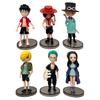 6Pcs Set Anime One Piece Action Figure Pvc Luffy New Action Collectible Model Decorations Doll Children Toys For Christmas Gifts