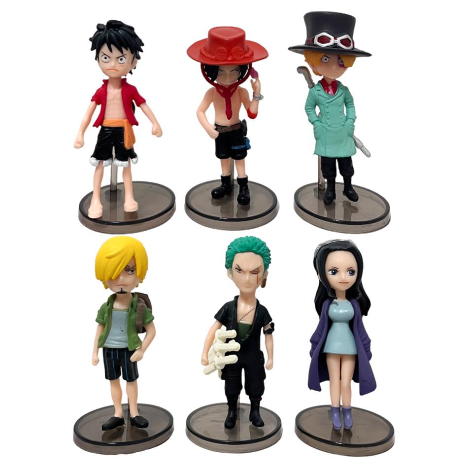 6Pcs Set Anime One Piece Action Figure Pvc Luffy New Action Collectible Model Decorations Doll Children Toys For Christmas Gifts