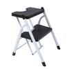2 Step Ladder Folding Step Wide Pedal Lightweight Anti Slip Portable Collapsible 2 Stool Ladder