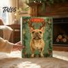 Scatola Regalo Conto alla Rovescia per le Feste Calendario dell'Avvento Bulldog 2026, 24 Giorni Ornamento Cucciolo in Acrilico Calendario di Natale, Cane da Collezione Ciondolo Piatto 2D per Albero di Natale