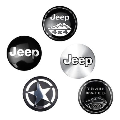 4pcs 56mm Car Styling Wheel Center Hub Caps Cover Rim Sticker Badge For Jeep Renegade Wrangler Jk Compass Grand Patriot Liberty