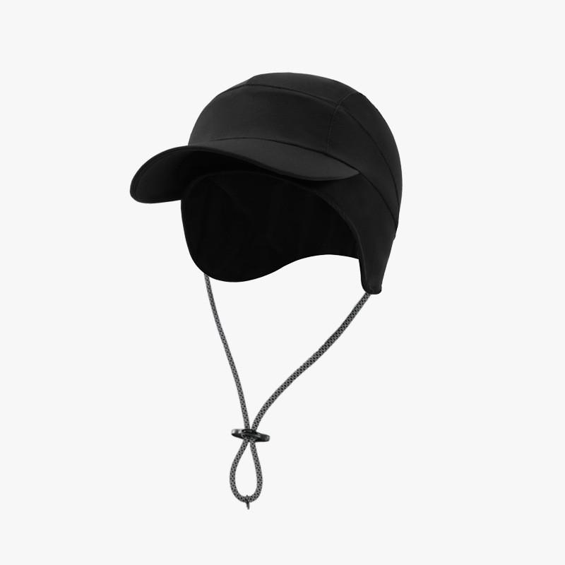 Кепка-утка для женщин с защитой от ветра, теплом и воздухопроницаемостью, подходит для зимних активностей на свежем воздухе чёрный
