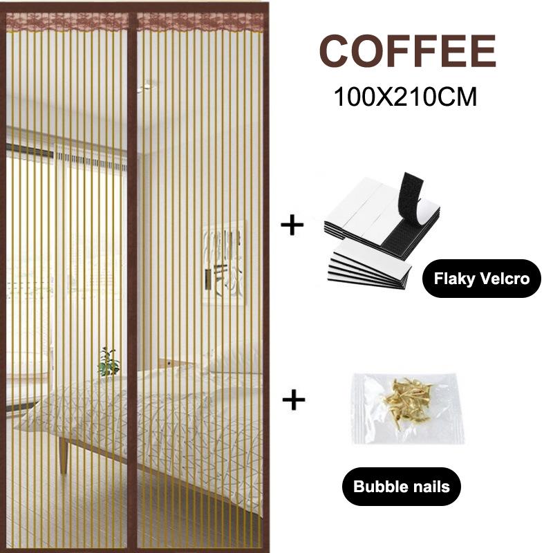 Screen Door Mesh Curtain Anti Mosquito Fly Insect Net Insect-Proof Mesh Door Curtain For Home Kitchen Windows And Doors