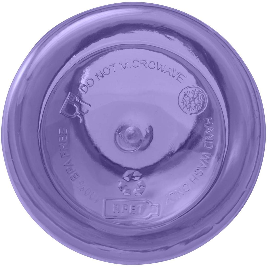 400 ml RCS-certified recycled plastic water bottle with carabiner "Oregon" Twilight Purple