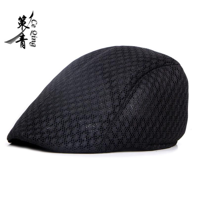 Korean Style Mesh Duckbill Beret for Men & Women - Breathable Summer Sun Newsboy Cap