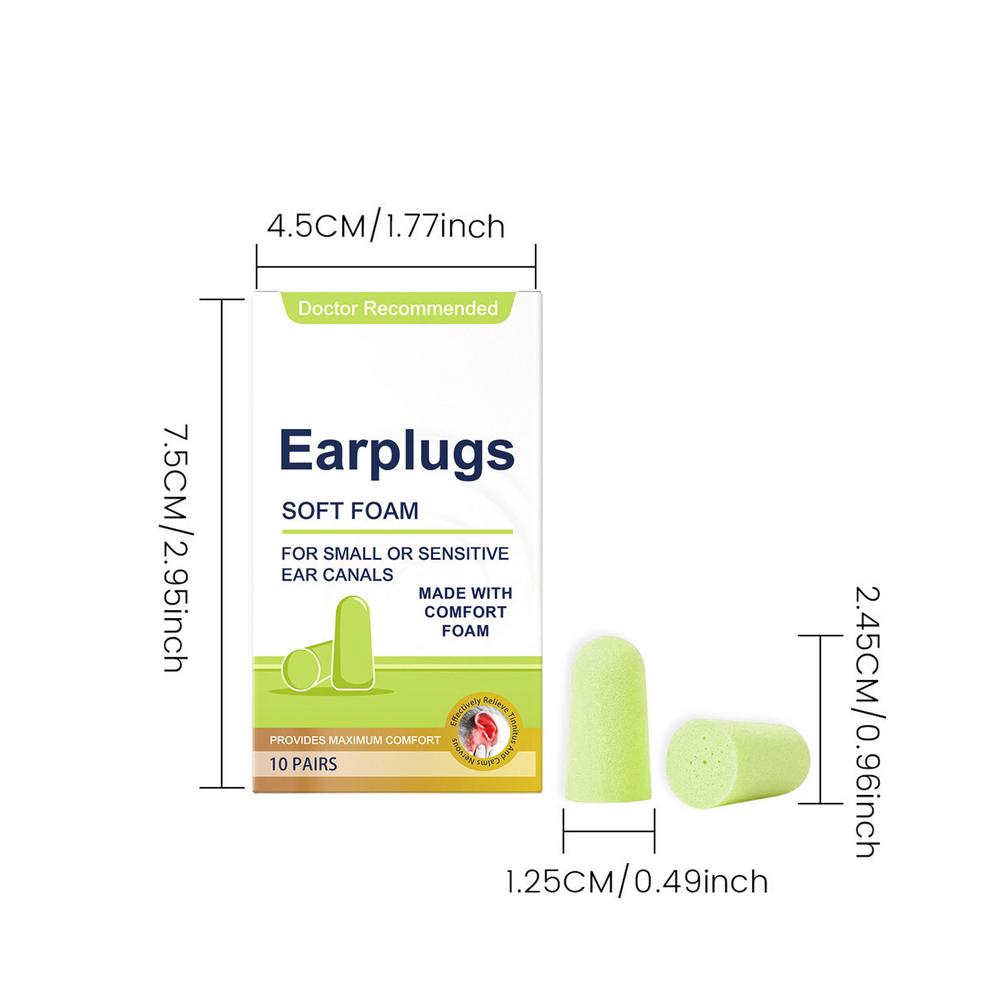 

Беруши с шумоподавлением Удобные беруши для сна 10 пар Беруши для сна Защитные беруши Мягкий пенопласт Для