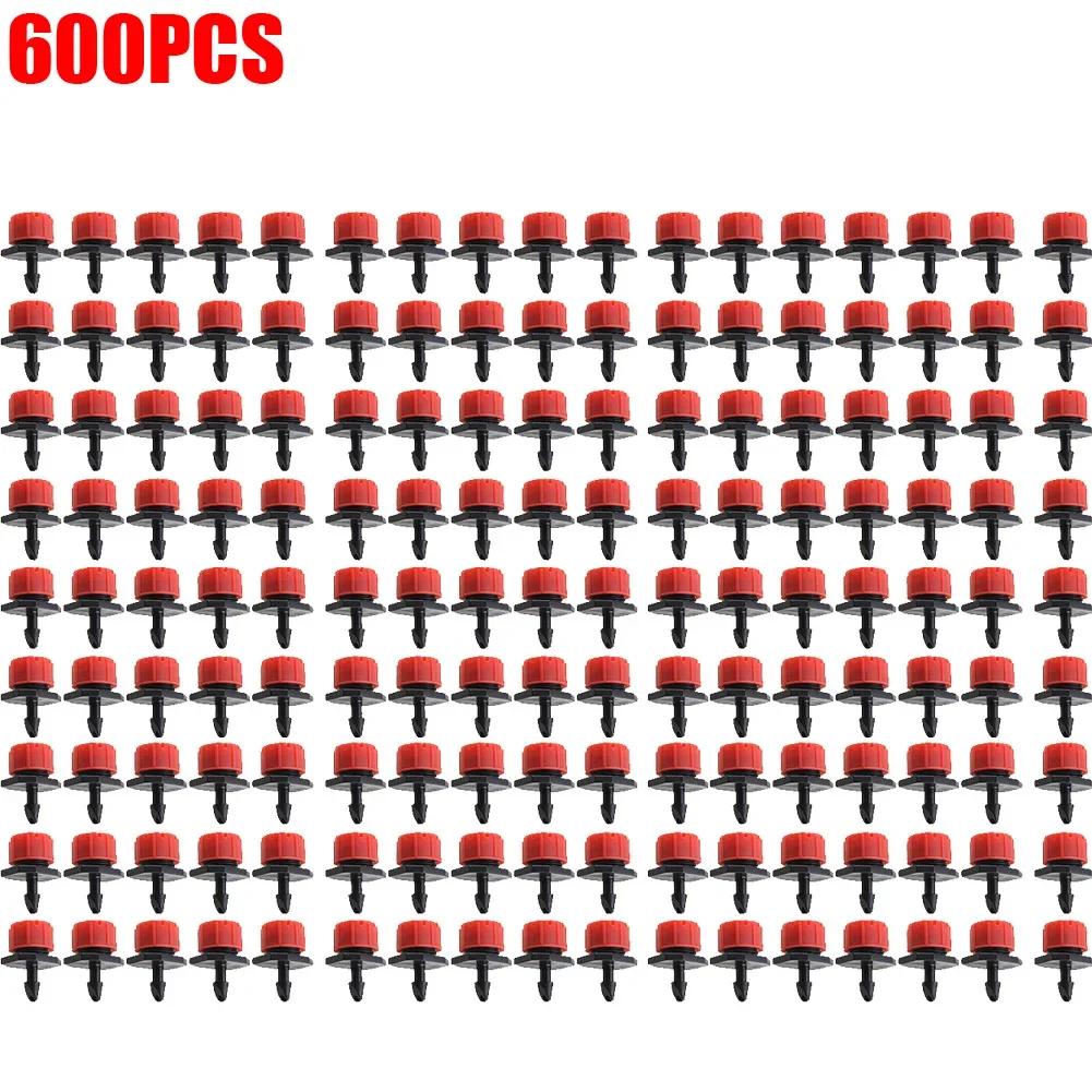 100pcs/bag Water Dropper Head Adjustable Flow Head Drippers Water Saving Anti-clogging Portable Durable Practical Garden Tools