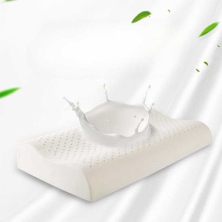 Natural Latex Pillow Core Student Rubber Neck Pillow Cervical Pillow Single Flat Pillow Adult Pillow