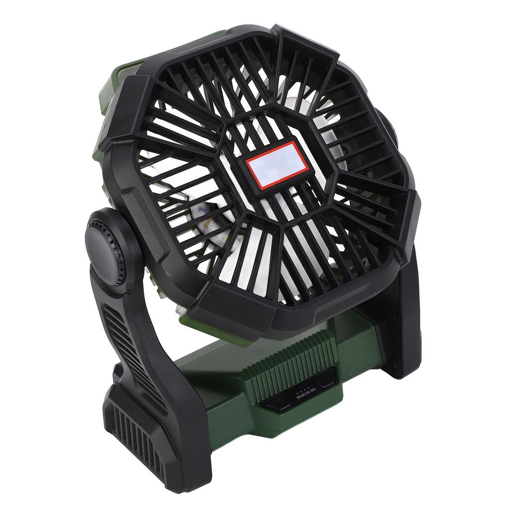 Camping Fan with LED Lantern Multifunction 8000mAh Portable Outdoor Camping Fan Power Bank for Camping Fishing Outage  